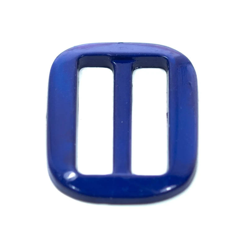 Gürtelschnalle klein Blau 21 x 27 mm – Kunststoffschnalle S-16