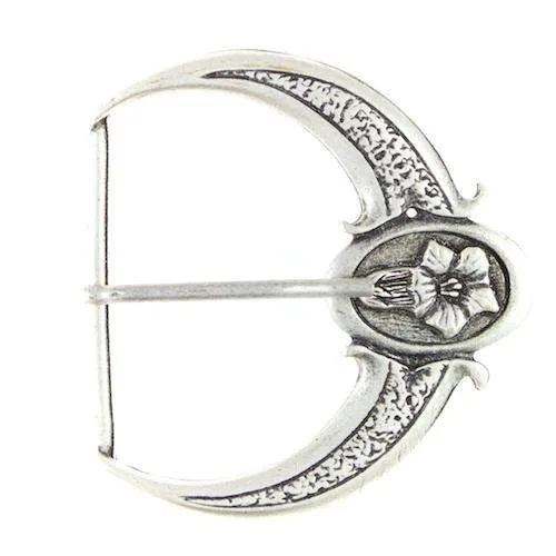 Gürtelschnalle schlank Silberfarben 50 mm – Metallschnalle TS-29