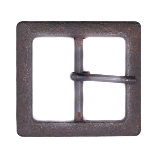 Gürtelschnalle Hammerschlag Muster Rost 30/40 mm – Metallschnalle SM-31