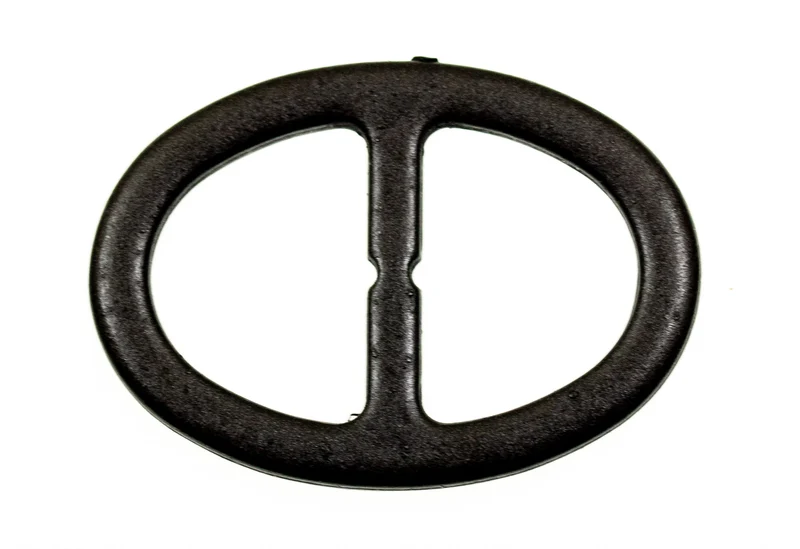 Gürtelschnalle flach s-38-anthrazit