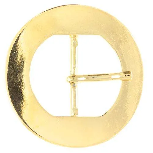 Gürtelschnalle Rund Goldfarben 30 mm – Metallschnalle SM-1