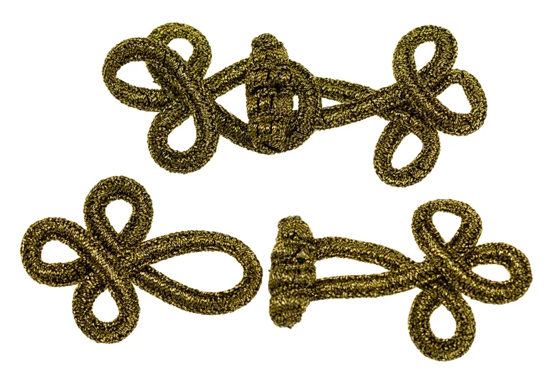 Posamenten Verschluss Altgold – Applikation POS-9