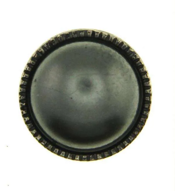 Ösenknopf Schwarz-Grau – Metallknopf SK-16