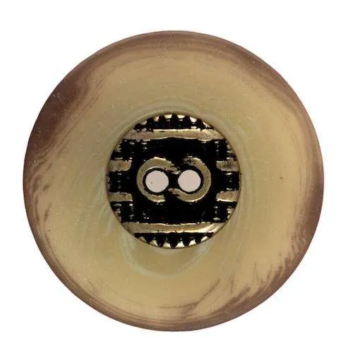 Mantelknopf Schwarz Braun – Knopf KM-24