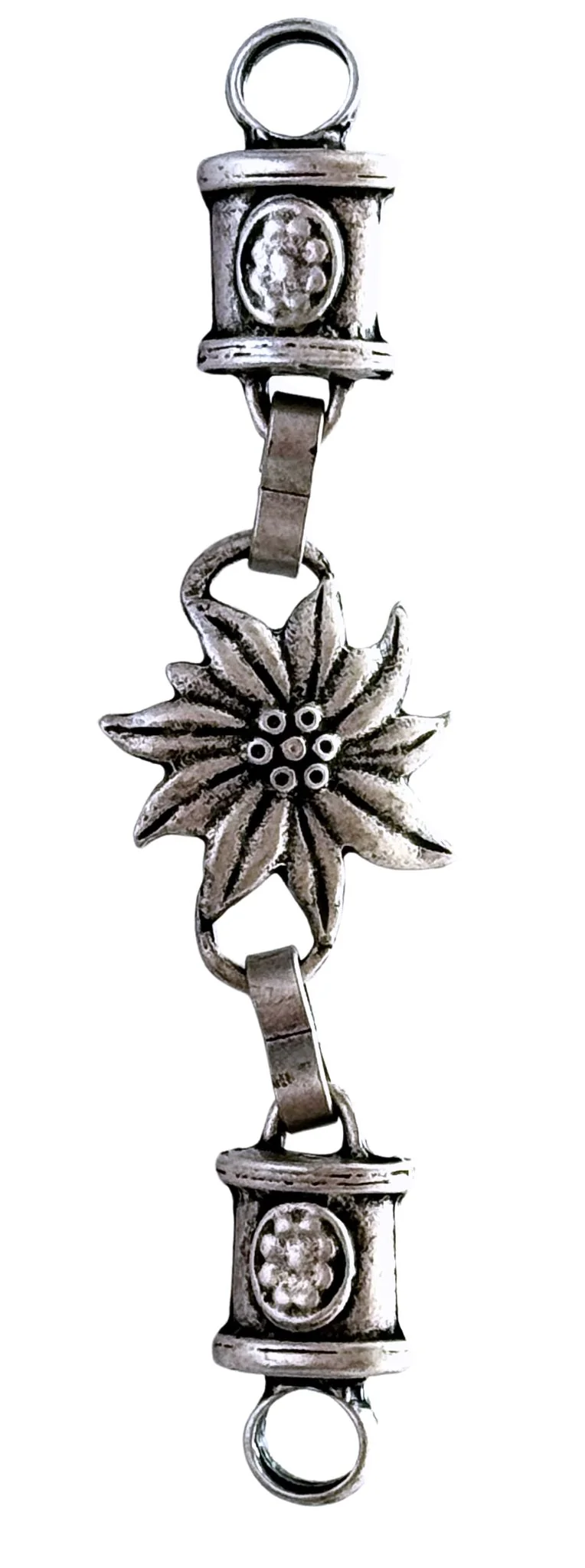 Trachtenniete Edelweiß Silberfarben – Metallniete TN-5