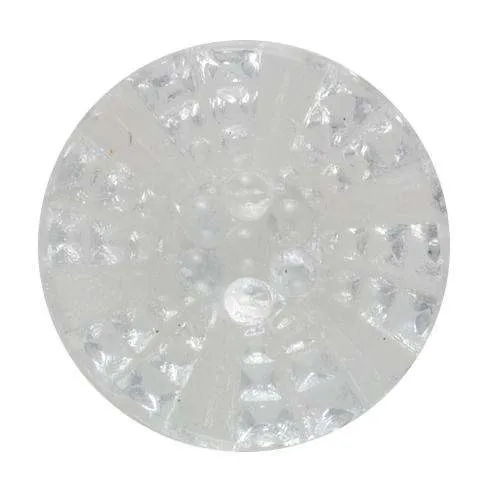 Transparent weißer Knopf – Kunststoffknopf KW-75