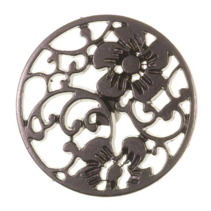 Trachtenknopf Ornament Schwarz – TK-111