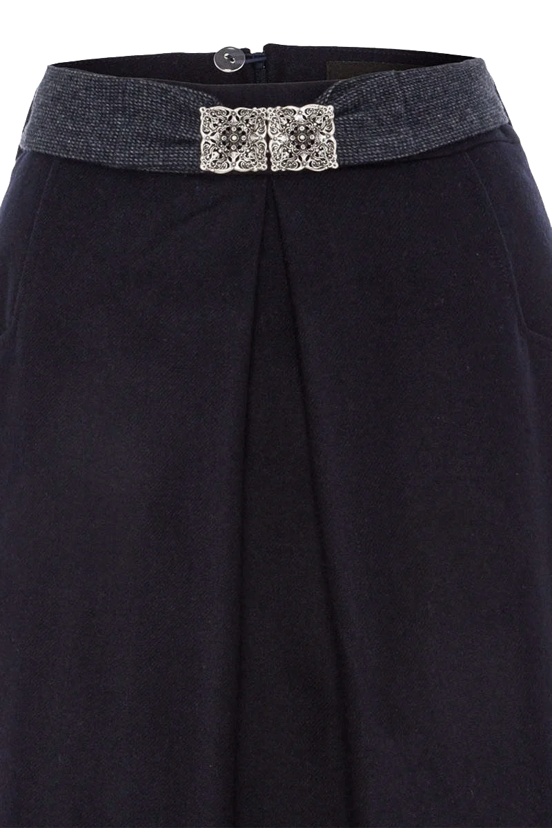 Trachtenrock mit Broschengürtel