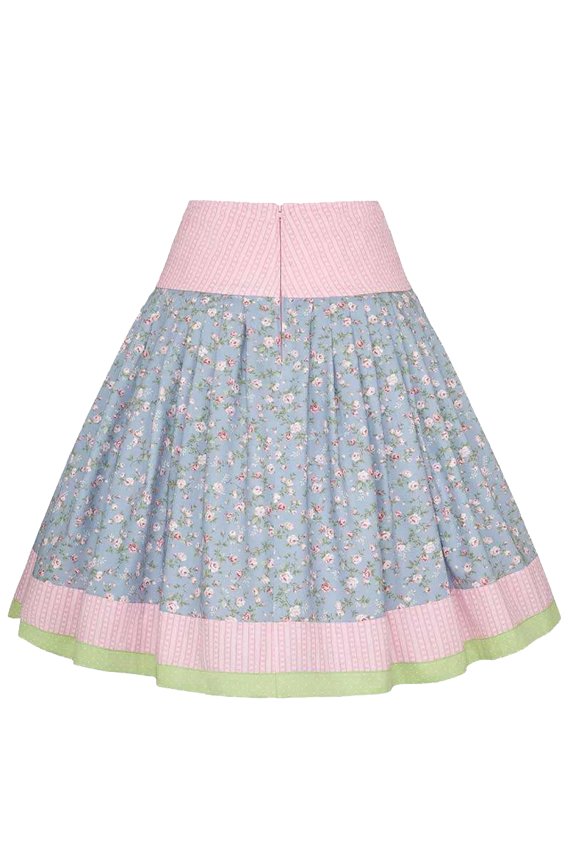 Trachtenrock mit Blumenprint