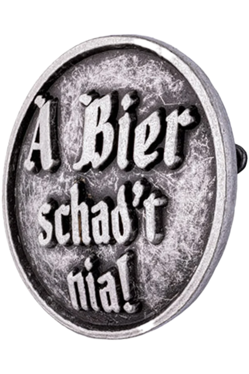 Trachten-Anstecker mit Spruch