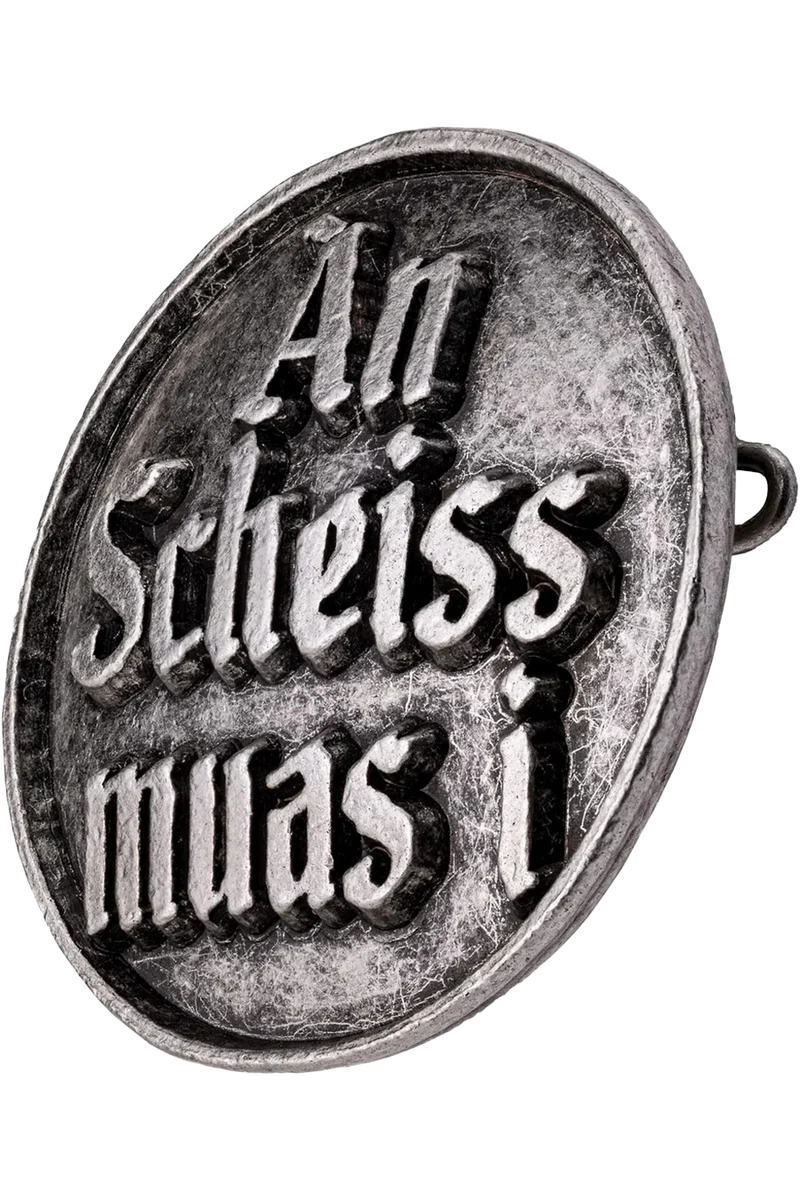 Trachten-Anstecker mit Spruch