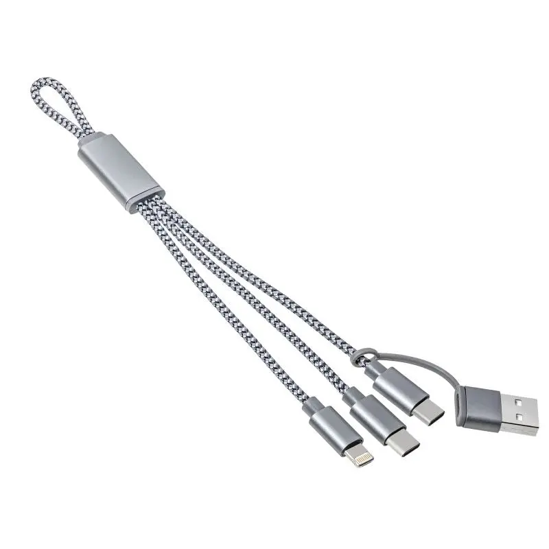 REEVES-EDINBURGH 4-in-1 Universal-Ladekabel - Elegantes Grau