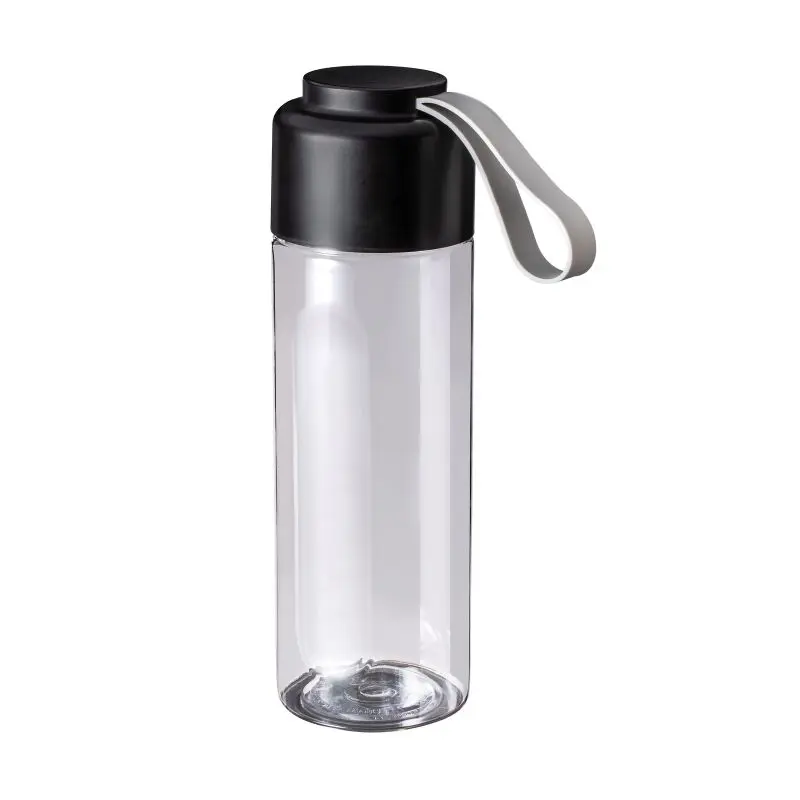 VITROLLES Trinkflasche in Transparent-Schwarz - Modern & Funktional, 500ml