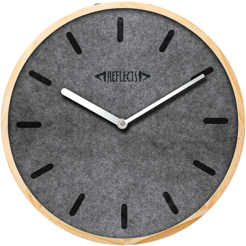 Wanduhr Reflects-Barcelona - Stilvolles Braun-Grau Design, Modern und Elegant