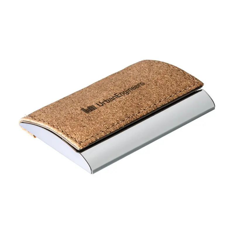 Kredit- und Visitenkartenbox RE98-YONKERS - braun-silber: Elegantes und robustes Etui