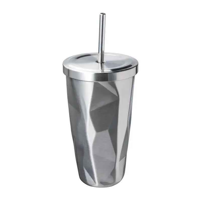 Thermobecher BANGKOK – Eleganter silberner Thermobecher für unterwegs