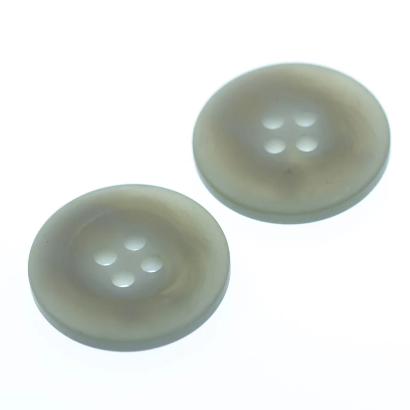 Hornimitatknopf Beige 4-Loch-Knopf – Blazer- und Sakkoknopf HI-74