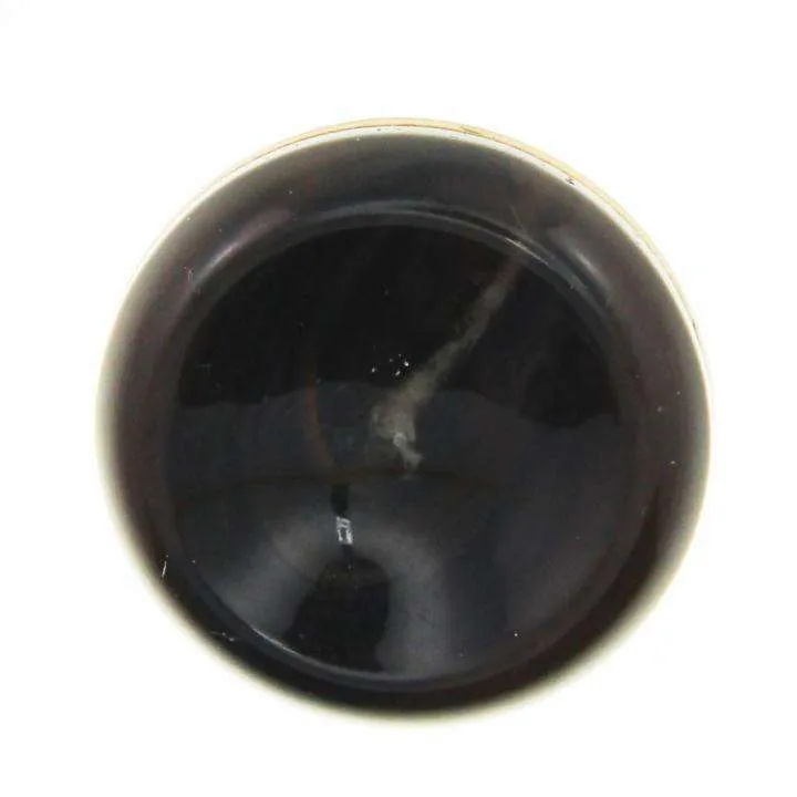 Hornimitatknopf Dunkelbraun 4-Loch-Knopf – Blazer- und Sakkoknopf HI-8