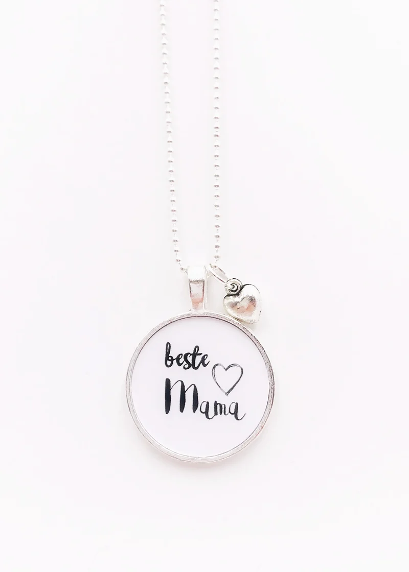 handg'macht mit Liebe Kette beste Mama