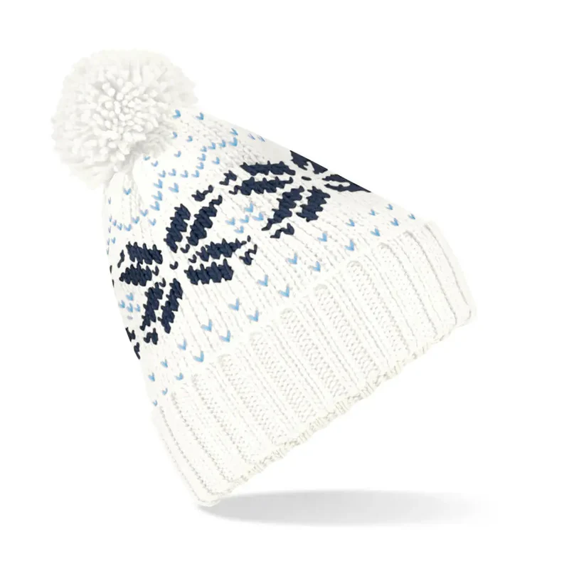 Fair Isle Schnee-Stern® Mütze