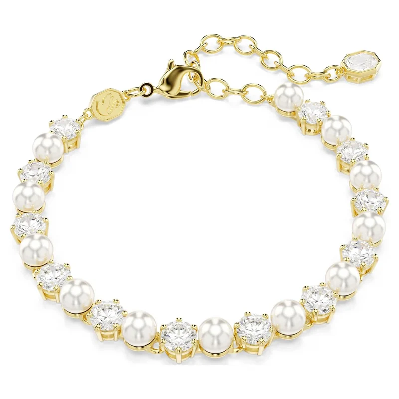 Swarovski Matrix Tennis Armband Damen Goldfarben 5742026