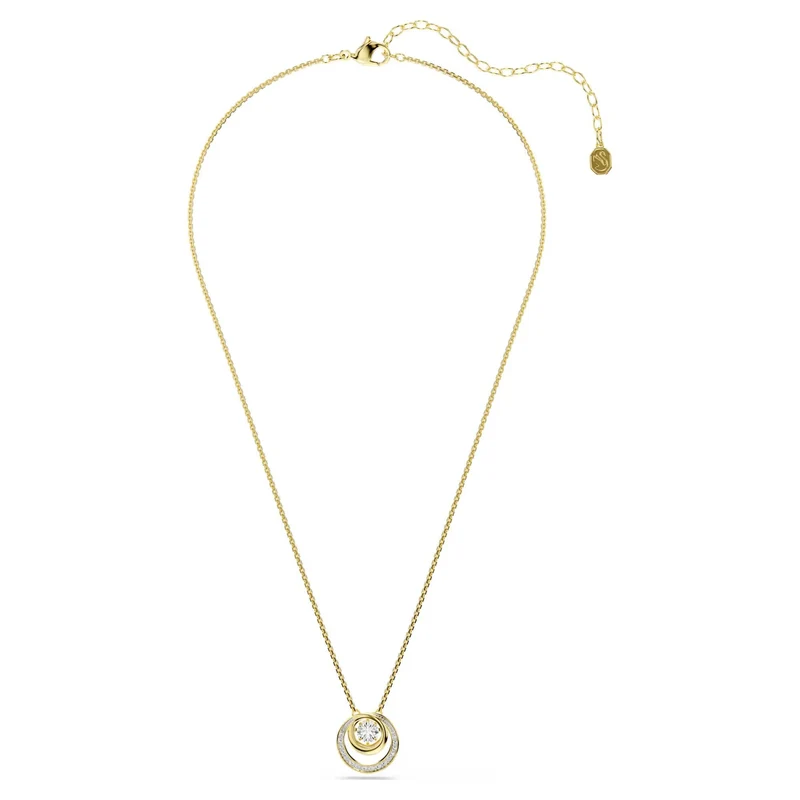 Swarovski Halskette Damen Hyperbola Weiß Goldfarben 5738248
