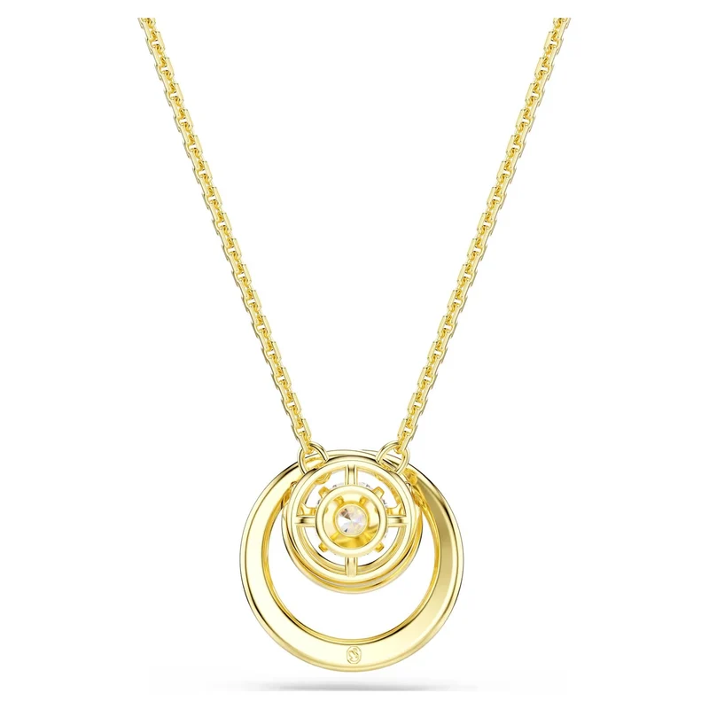 Swarovski Halskette Damen Hyperbola Weiß Goldfarben 5738248
