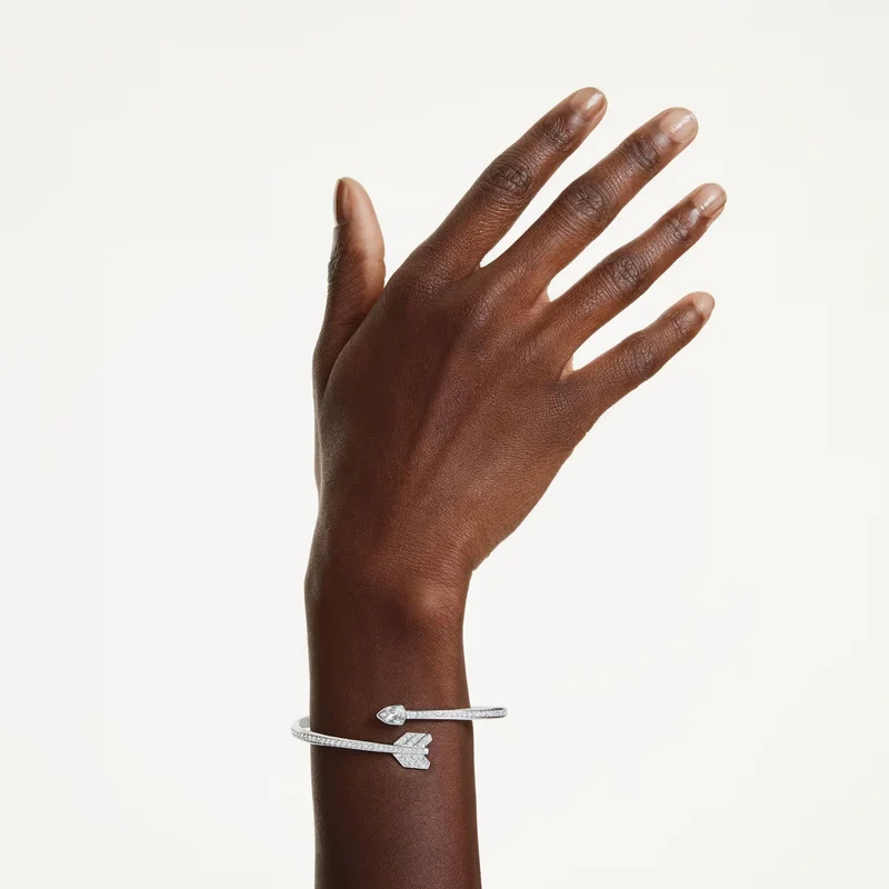 Swarovski Armreif Damen Idyllia Pfeil Weiß Rhodiniert M 5737264