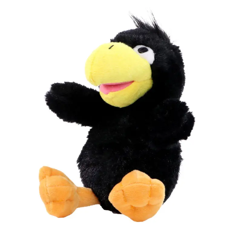 MiniFeet Rabe Karl - Schwarz Plüschrabe Weich & Niedlich Deko & Spielzeug Geschenk