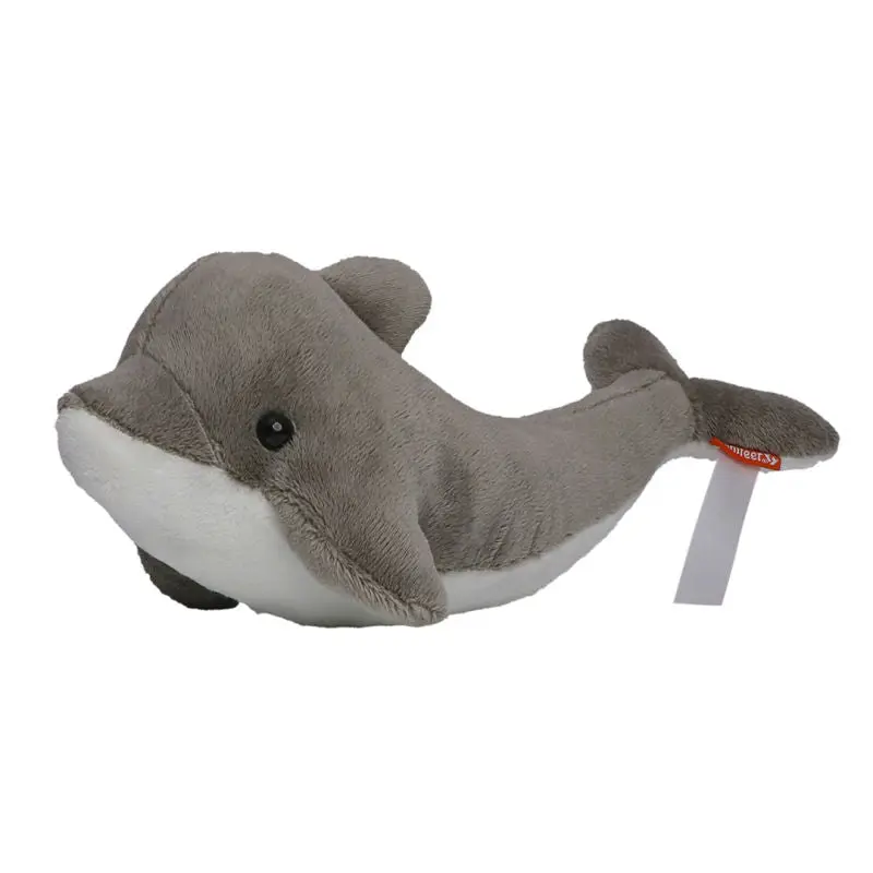 MiniFeet Delfin Lars - grau - Stoffdelfin, Kuscheltier, Plüschdelfin