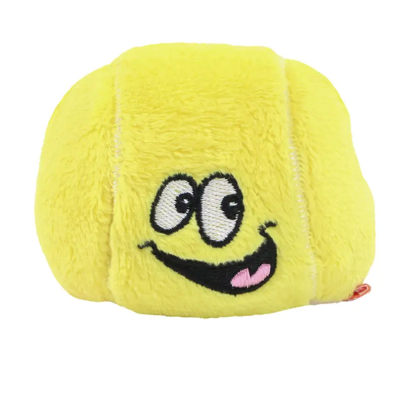 MiniFeet Tennisball - Gelber Plüschball für Kinder Weicher Tennisball für drinnen und draußen
