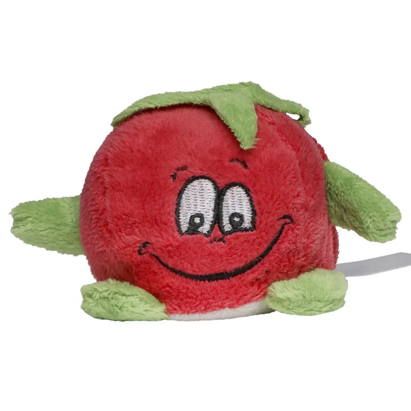 MiniFeet Tomate - Realistisches Plüschspielzeug in lebendigem Rot für Kinder Weiches Material