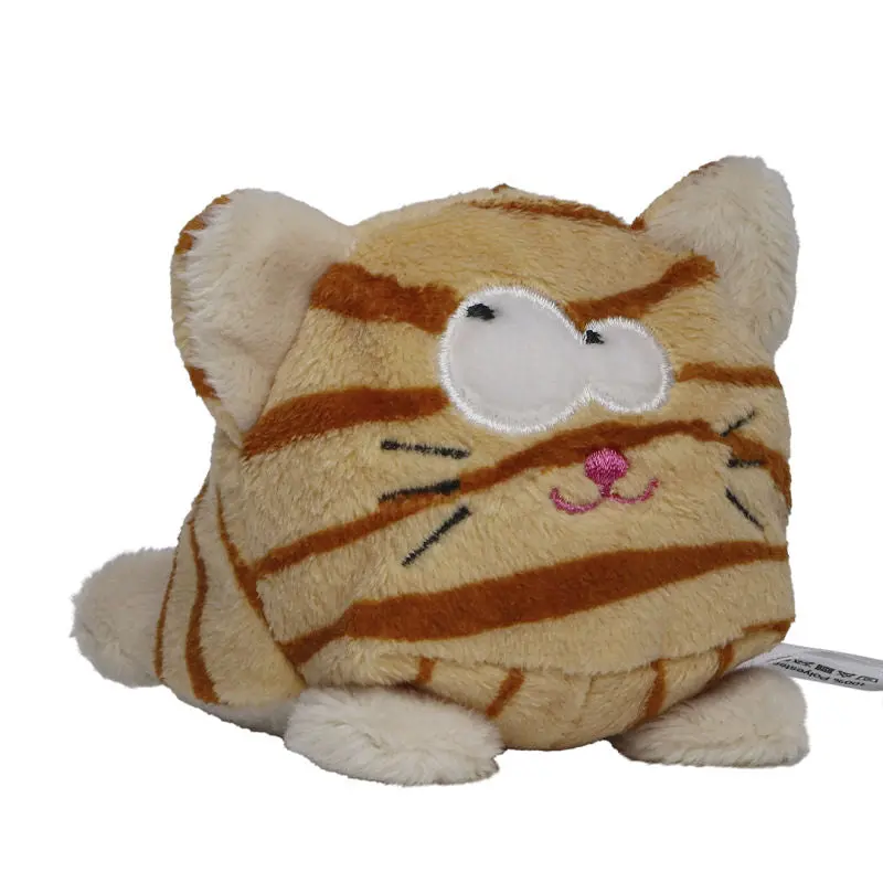 MiniFeet Kuschelkatze in Braun - Weiches Plüschtier für Zuhause