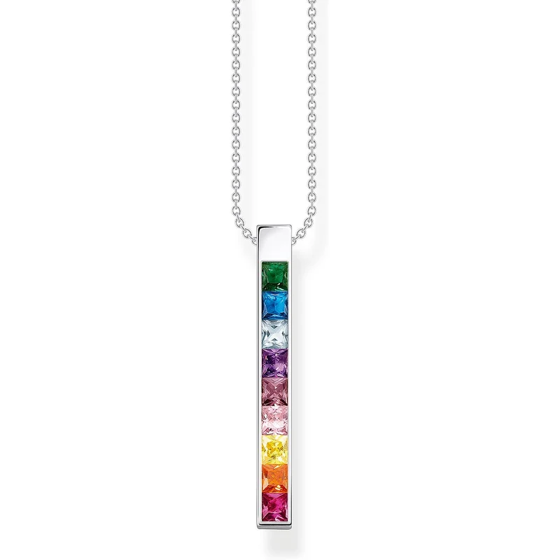 Thomas Sabo Kette Damen KE2146‑477‑7‑L45V Silber Multicolour 40–45 cm