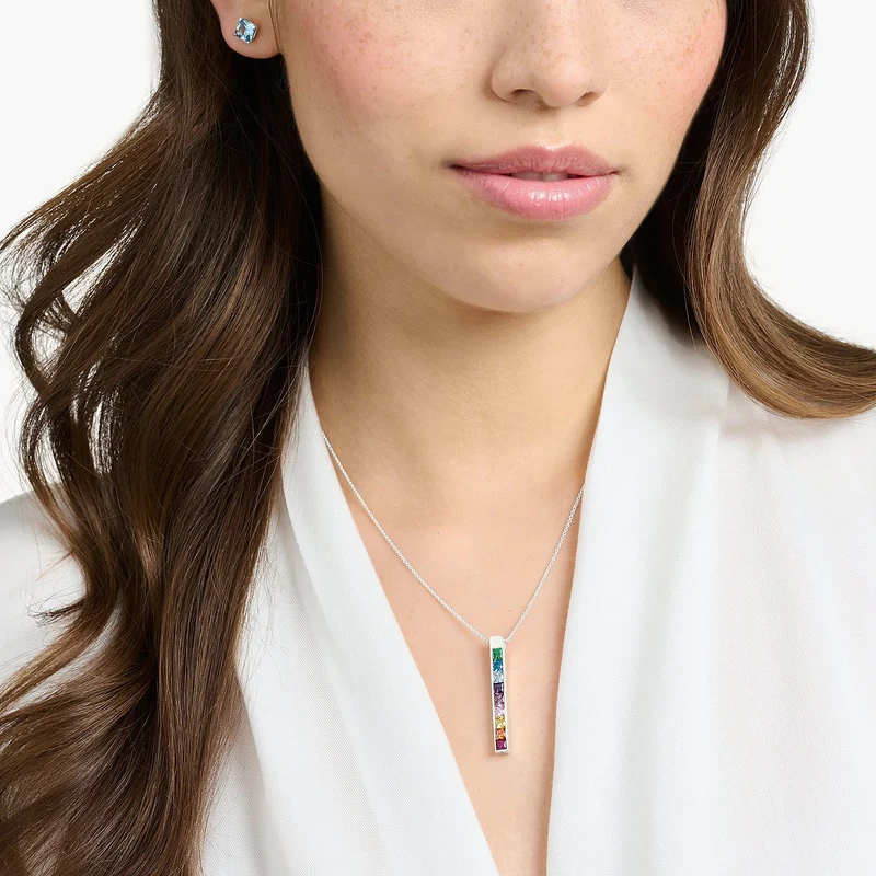 Thomas Sabo Kette Damen KE2146‑477‑7‑L45V Silber Multicolour 40–45 cm