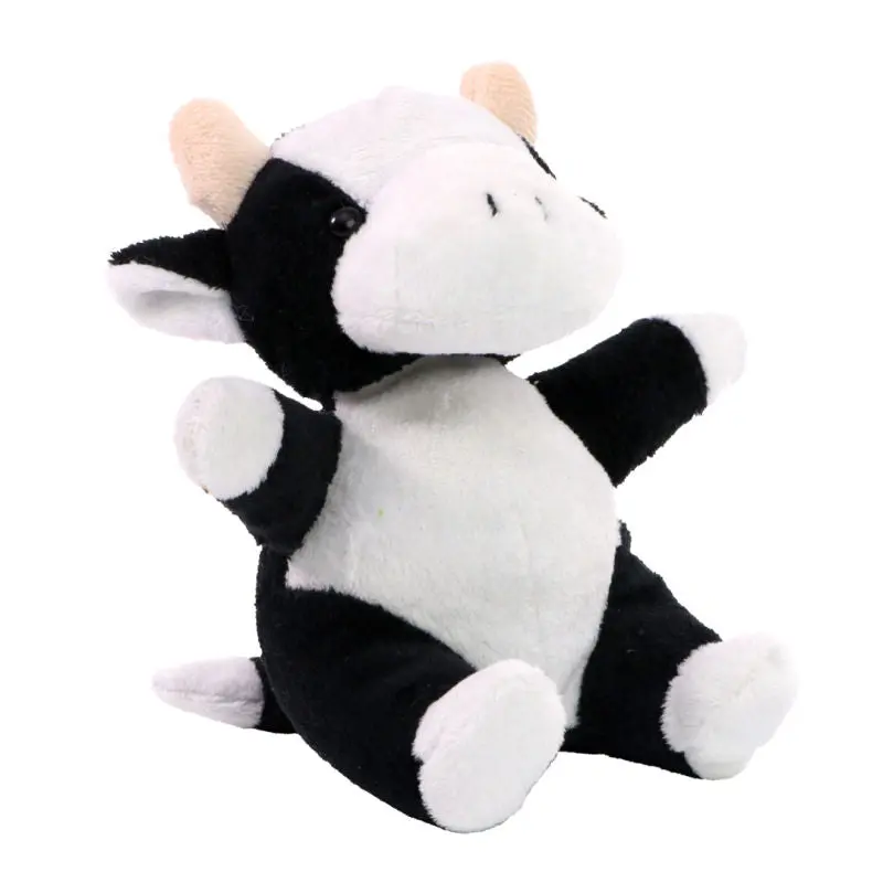 MiniFeet Kuh Cordula - Weiß-Schwarz Plüschkuh Weich & Niedlich Deko & Spielzeug Geschenkidee