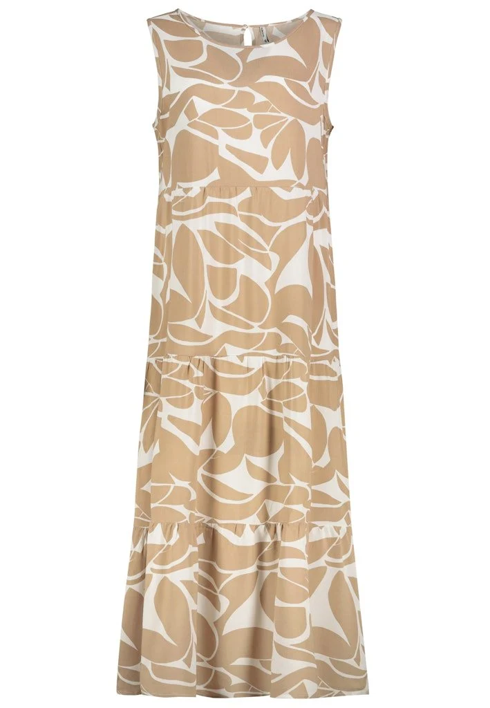 Authentic Style Kleid mit Volants,maxi, breite Träg - 227_D73771M30435B_21200