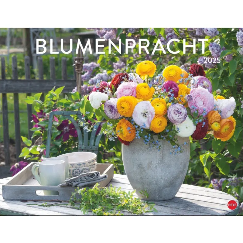 Blumen & Garten Posterkalender: Farbenfroher Blumenpracht Jahreskalender