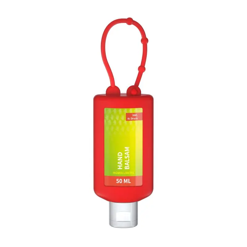 50 ml Energetischer Handbalsam Ingwer-Limette - Body Label - Rot