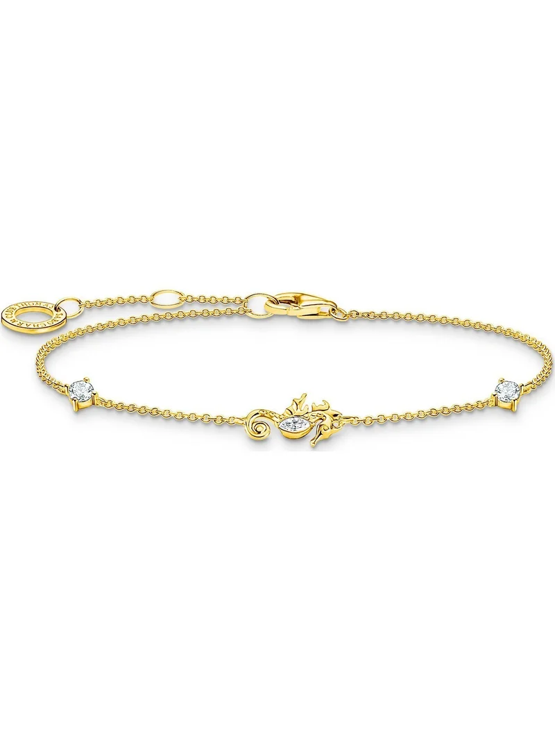 Thomas Sabo Damen Armband 925er Sterlingsilber Seepferdchen gold A2061-414-14-L19V