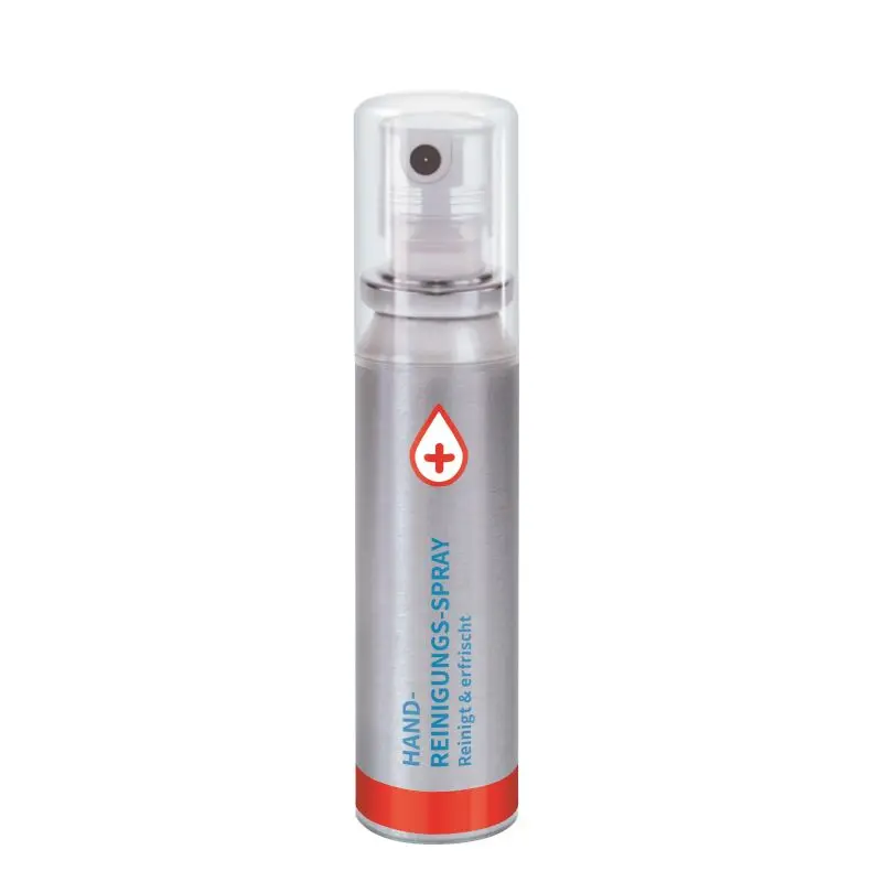 20 ml Handreinigungsspray: Alkoholbasiert, Transparent – No Label Look