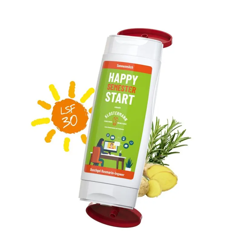 DuoPack Urlaubsset: Sonnenmilch LSF 30 & Rosmarin-Ingwer Duschgel – Body Label