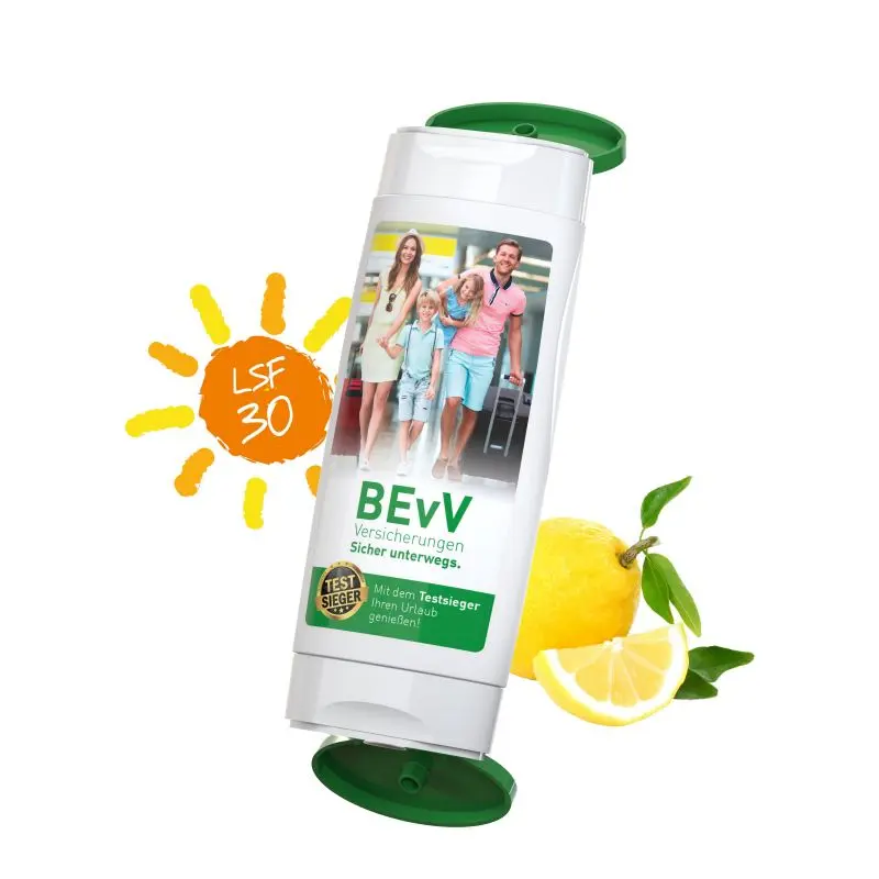 Sonnen- & Hygiene-Duo: Sonnenmilch LSF 30 und Reinigungsgel - Body Label