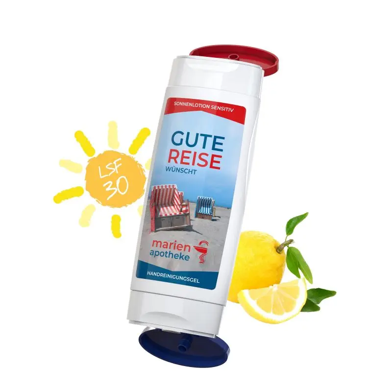 DuoPack Reisepflege: Sonnenmilch Sensitiv LSF 30 & Handreinigungsgel