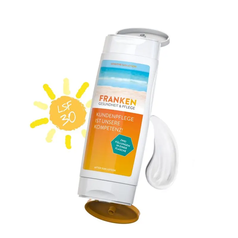 DuoPack Sonnenschutz Set: LSF 30 Sensitive Sonnenmilch & After Sun Lotion