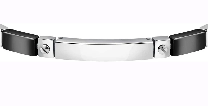 SECTOR Herren Armband CERAMIC BR. BLK CERAMIC & SCREW 22CM