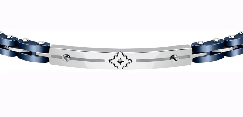 SECTOR Herren Armband CERAMIC BR. BLU CERAMIC & WIND ROSE 22CM