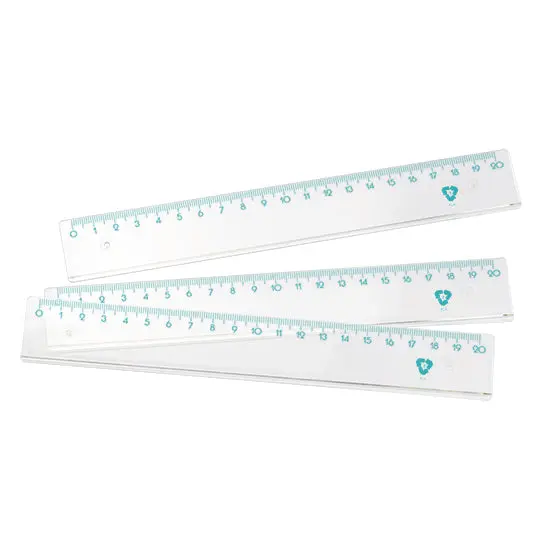 Bio-Lineal 20 cm - Kristallklar & Umweltfreundlich
