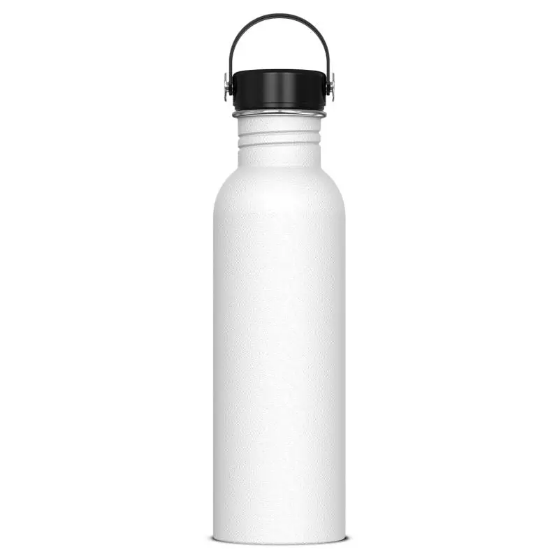 Marley Großvolumige Wasserflasche, 750ml - Robust & Stilvoll, Weiß