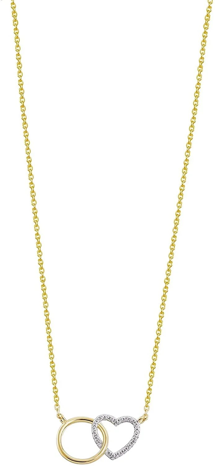 Xenox Damen Halskette Love Story vergoldet XS3611G